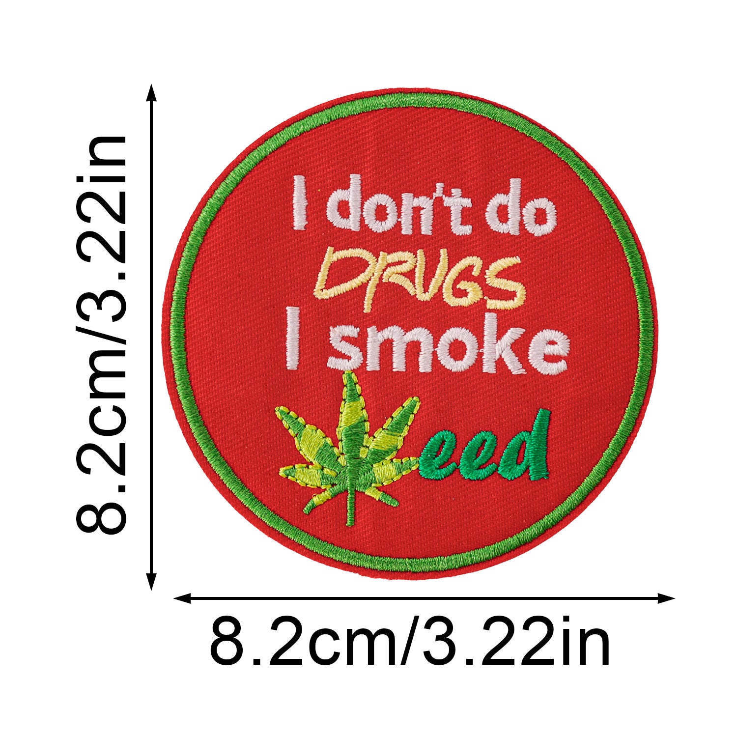 Wholesale Leaf embroidered patch pattern cloth patch